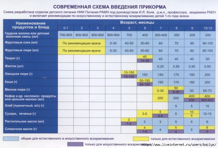 Современная схема введения прикорма